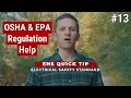 EHS Quick Tip Electrical Safety Standard
