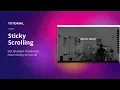 Sticky Scrolling