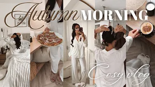 COSY AUTUMN MORNING | slow morning, baking cinnamon swirls, autumn coffee, family walks & home reset