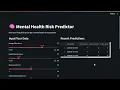 DEMO Mental Health Prediction ML Project - FastAPI Streamlit Pandas SQLAlchemy
