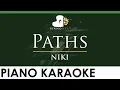 Download Lagu NIKI - Paths - LOWER Key (Piano Karaoke Instrumental)