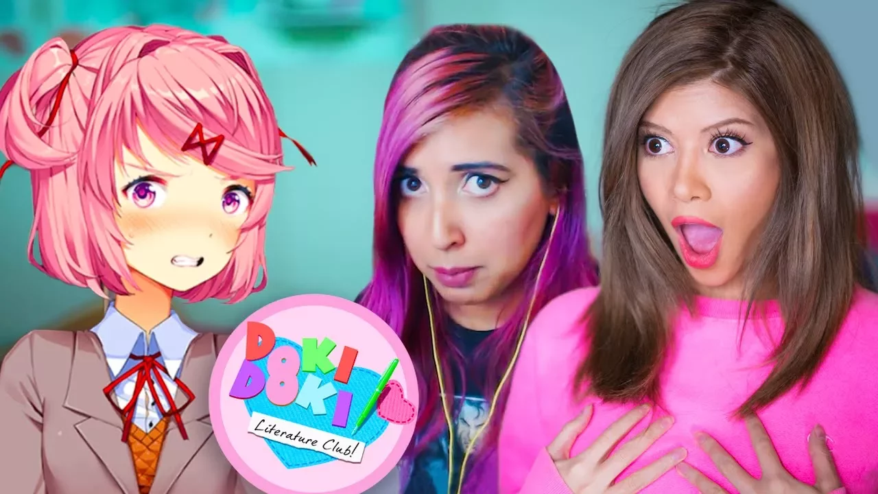 HE IS GOING TO HATE ME - (w/ GLAMMY) Doki Doki Literature Club Ep 1