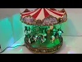 Mr Christmas carousel with colored LED lights