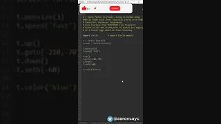 Python Turtle Graphics Tutorial - Use Python Turtle seth set Angle