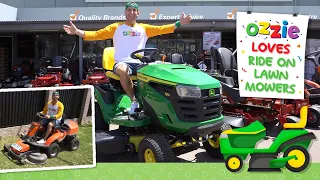 Lawn Mowers For Kids Learn About Ride On Lawn Tractor Zero Turn Front Cutter like Blippi