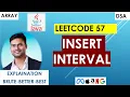 Insert Interval LeetCode 57 Java Brute Better Optimal Solutions Explained Coding prep