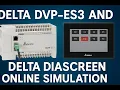 Delta DVP-ES3 Online Simulation Step-by-Step HMI PLC Connection