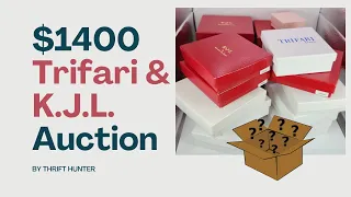 1400 Trifari KJL Vintage Costume Jewelry Auction Buy