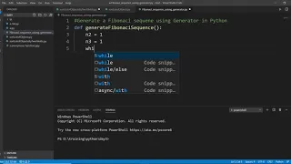 Generate a Fibonacci sequence using Generator in Python