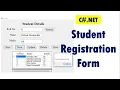 Creating a Student Information Form with New Update Delete Search and View buttons
