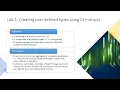 Lab 1 Creating User Defined Types using C Structs