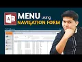 How to Create MENU using NAVIGATION form in Microsoft Access Edcelle John Gulfan