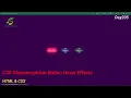 CSS Glassmorphism Button Hover Effects
