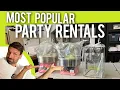What Are The Most Popular Party Rental Items