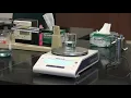 How to weigh liquids using an analytical weighing balance