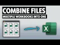 Combine Multiple Excel Files into ONE - Merge data from Folder