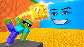 HIT THE TARGET! Kick a Lucky Block  - Minecraft Animation