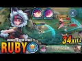 34 Kills SAVAGE Ruby New Buff Goodbye Sustain Hello Damage - Advance Server Update MLBB