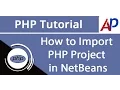 How to Import PHP Project in NetBeans