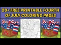 4th of July Coloring Pages - 20 Free Printable Fourth of July Coloring Sheets PDF JPG