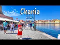 Lagu Chania Crete, Kreta, walking tour 4K, Greece travel guide 2025