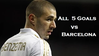 Benzema All 6 Goals Vs Barcelona HD 