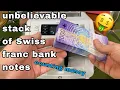 Download Lagu unbelievable stack of swiss 1000 CHF  franc bank notes counting by money machine
