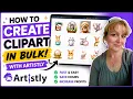 How to Create Clipart in Bulk with Artistly Fast AI Clipart Creation Tutorial