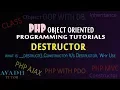 destructor in php why use destructor in php difference between constructor and destructor