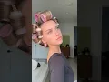 hair roller tutorial