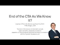 Is it the End of the Corporate Transparency Act CTA as We Know It And Should We Feel Fine