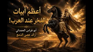  أ ع ظ م  أ ب ي ات  الف خ ر ع ن د  الع ر ب   أ ر اك  ع ص ي   الد  م ع   أ ب و ف ر اس  الح م د ان ي   دندنها