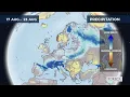 Monthly precipitation forecast for Europe 2026