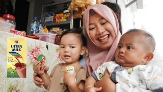 Download ANTERIN ARUMI JAJAN SUSU BARENG BAYI AZAM 👶 | Mamah azam MP3