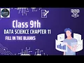 Class 9 Data Science Chapter 11 - Introduction to Statistics and Probability Fill in the blanks