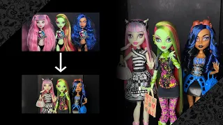 Monster High Creeproduction Venus Rochelle and Robecca Unboxing and Hair Wash