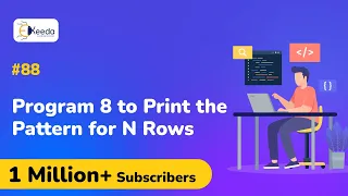Program no 8 to print the pattern for N rows