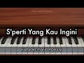 Lagu S'perti Yang Kau Ingini - Edward Chen | Piano Karaoke Rohani