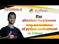 Python and Pycharm installation python tutorial for absolute beginners in Telugu
