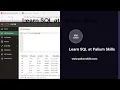 Learn Sql at Palium Skills and how to access Cloud Database for Free for Sql Practice
