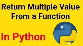 How To Return Multiple Value From a Function in Python