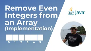 Remove Even Integers from an Array Implementation Coding Interview Question