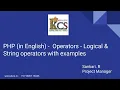 PHP in English - Operators