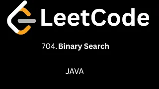 Leetcode 704 Binary Search Java Solution Hindi