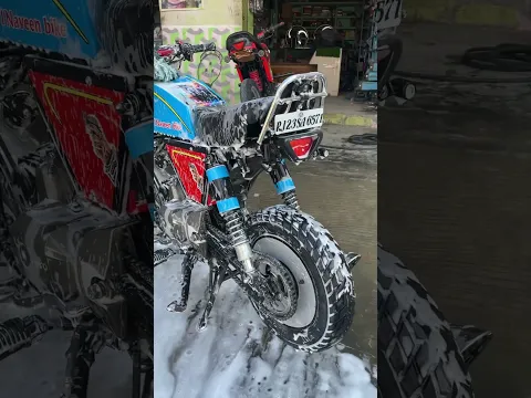 Mini splendor bike full woshing machine with ride #naveenbikefeatures #automobile