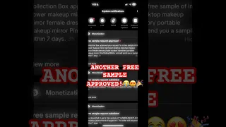 ANOTHER FREE SAMPLE APPROVED THANK YOU PO SA TIWALA Tiktok Tiktokaffiliate Shorts 