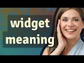 Widget meaning of Widget