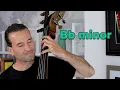 Bb minor one octave scales natural harmonic melodic