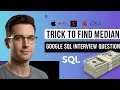 SQL Interview Question Google Asked Find Median Salary per Company LeetCode 569 Explained Simply