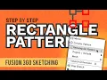 How to Rectangular Pattern Sketch Geometry in Fusion 360